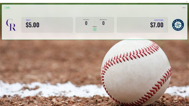1 MLB price display